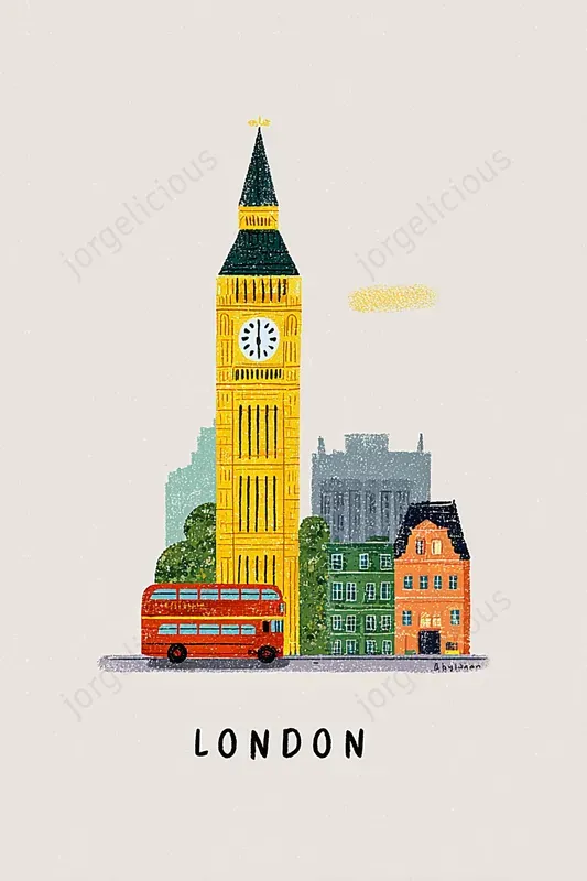 Cute Minimal City Poster Designs