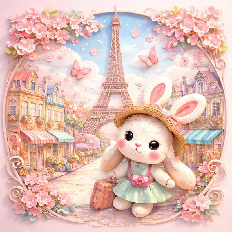 Whimsical Paper City Art Sets