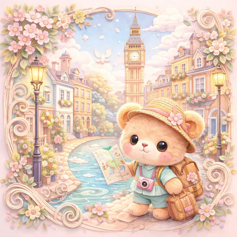 Whimsical Paper City Art Sets