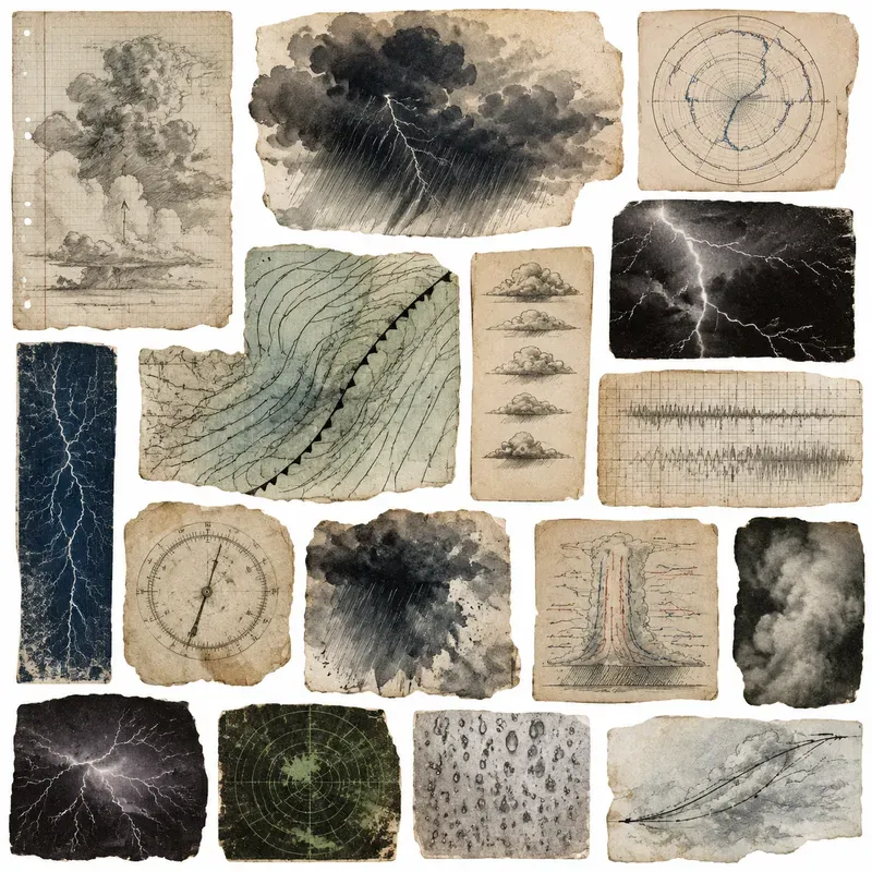 Junk Journal Meteorology Ephemera