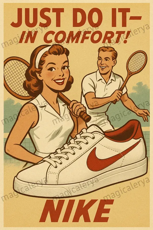 Retro Logo Ads 1950s Style