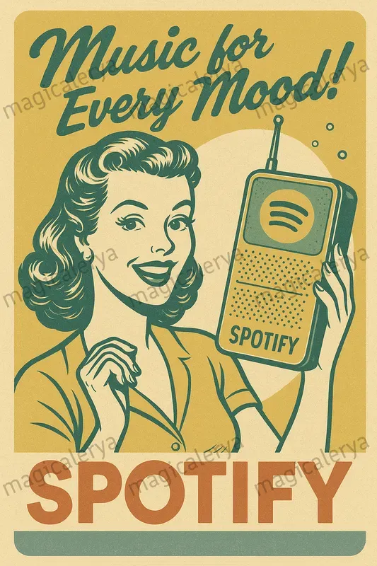 Retro Logo Ads 1950s Style