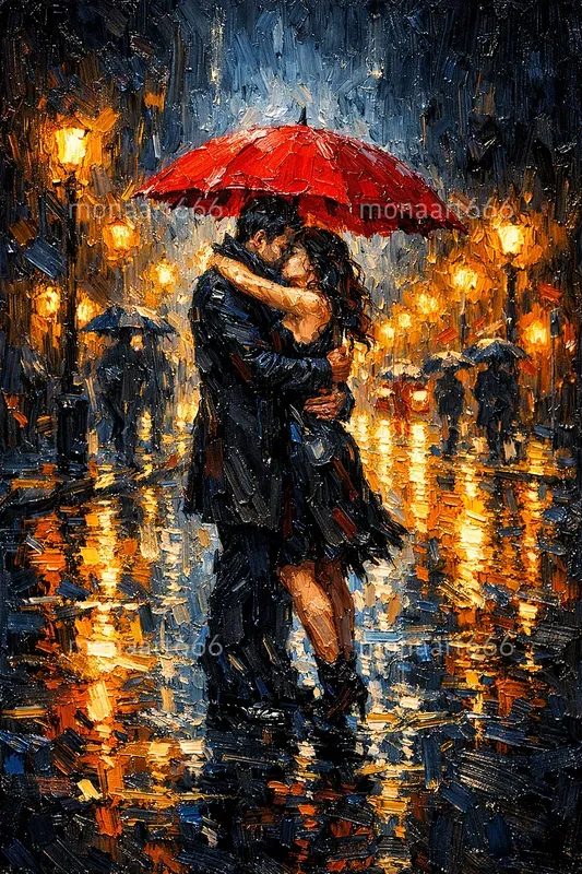 Midnight Rain Reflections