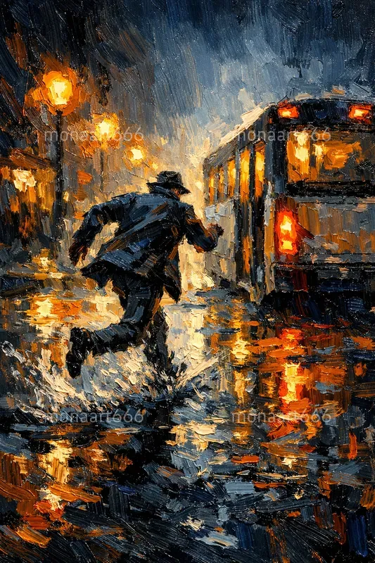 Midnight Rain Reflections