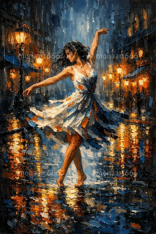 Midnight Rain Reflections