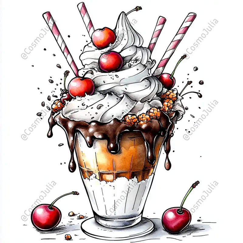 Summer Desserts Clipart