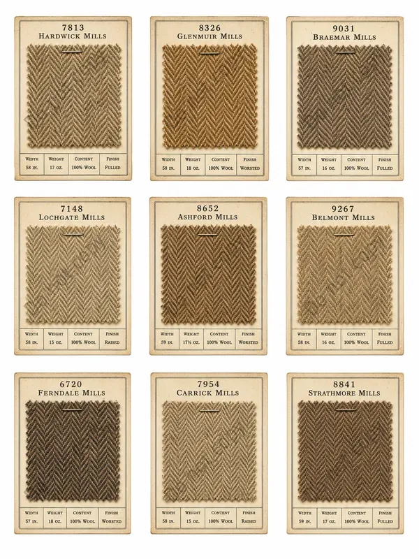 Vintage Fabric Swatch Card Sheets