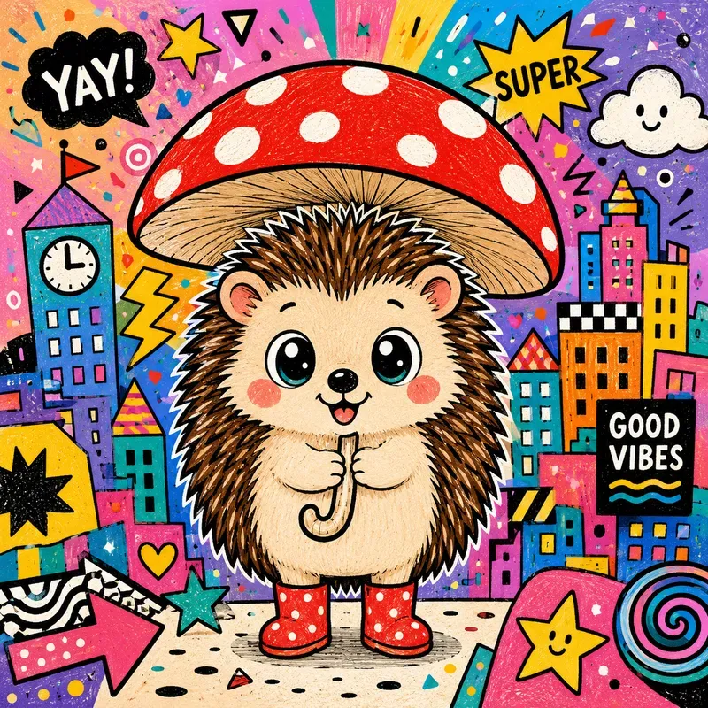 Cute Whimsical Pop Art Animal Packs