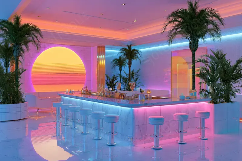 Vaporwave Interior Designs