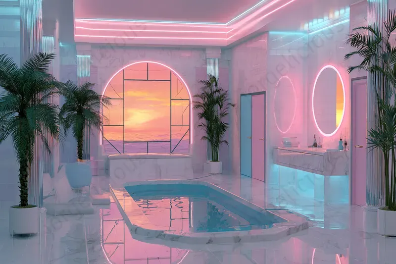 Vaporwave Interior Designs