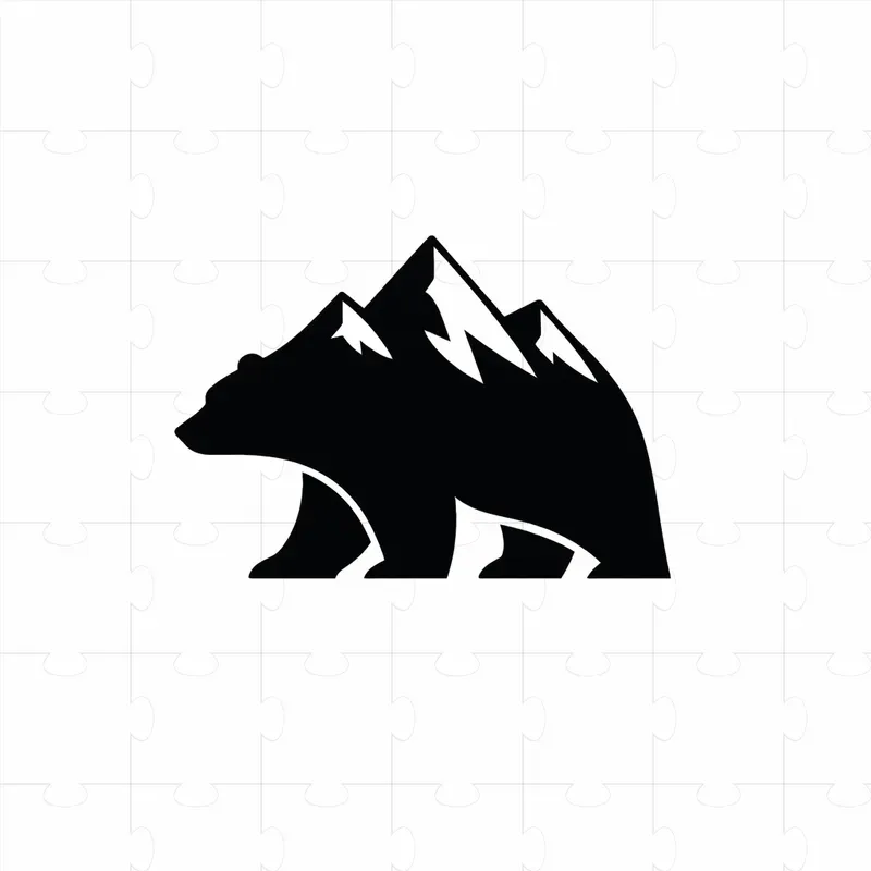 Negative Space Minimalist Logo Designs