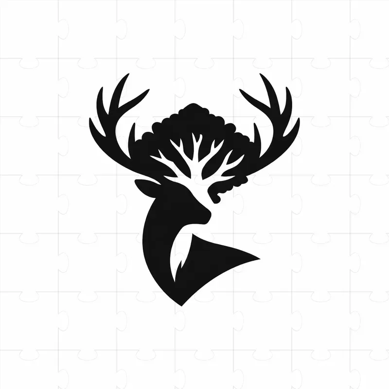 Negative Space Minimalist Logo Designs