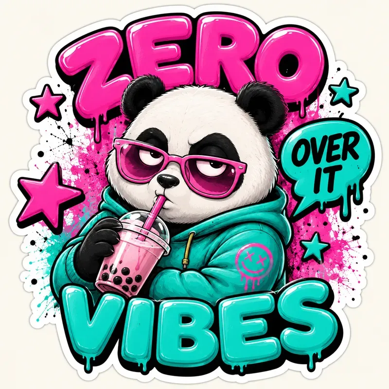 Graffiti Streetwear Mascot Stickers