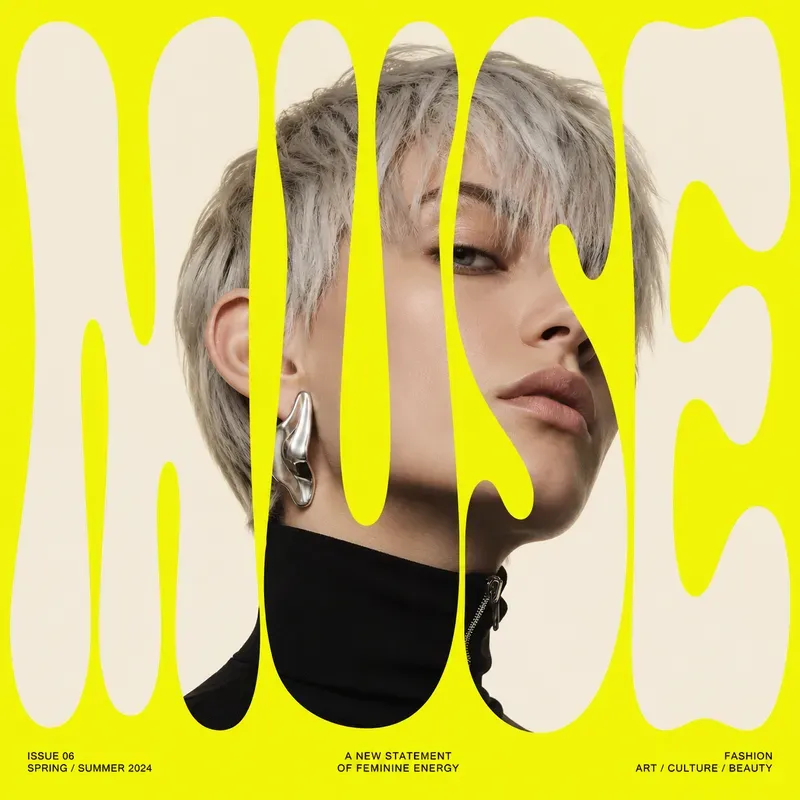 Editorial Typography Mask Posters