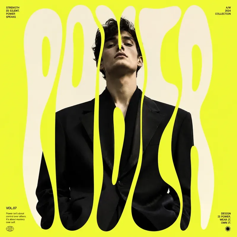 Editorial Typography Mask Posters