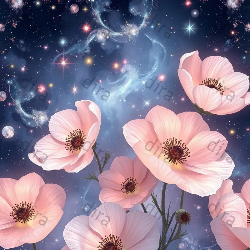 Flowers Glow For Wallpaper Patterns