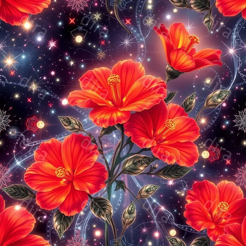 Flowers Glow For Wallpaper Patterns