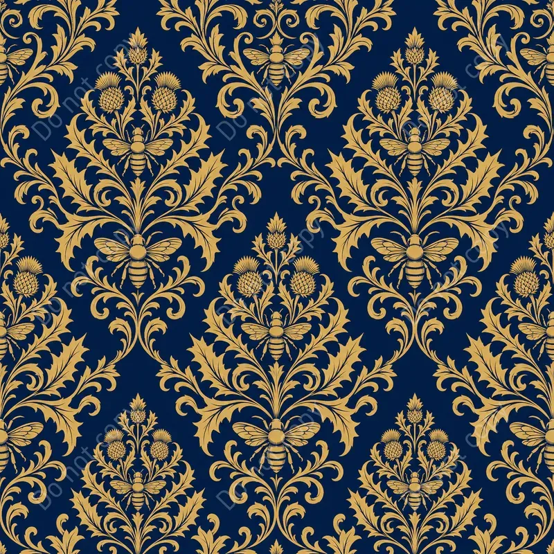 Vintage Damask Seamless Patterns