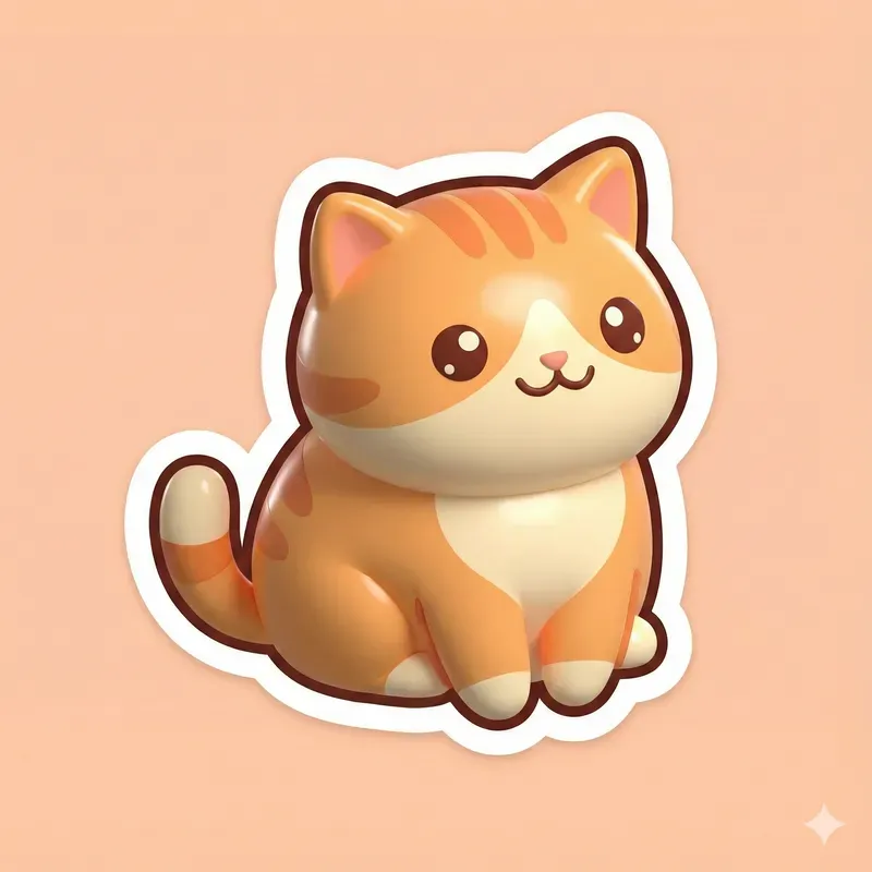 Cute 3D Diecut Stickers