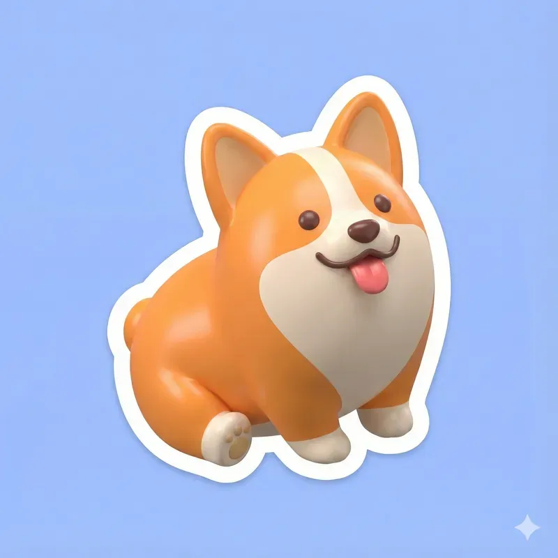 Cute 3D Diecut Stickers