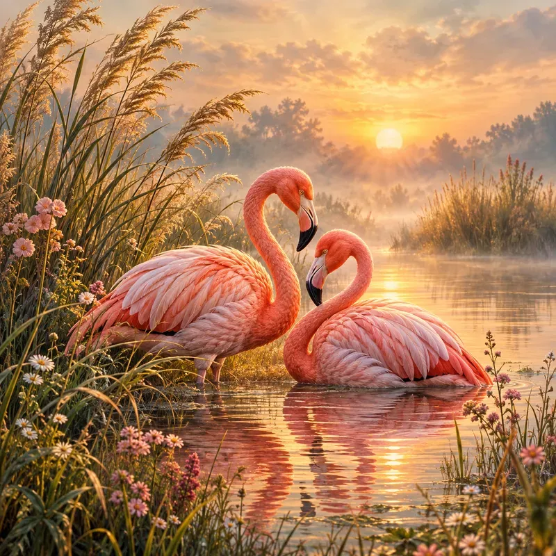 Golden Marsh Bird Serenities