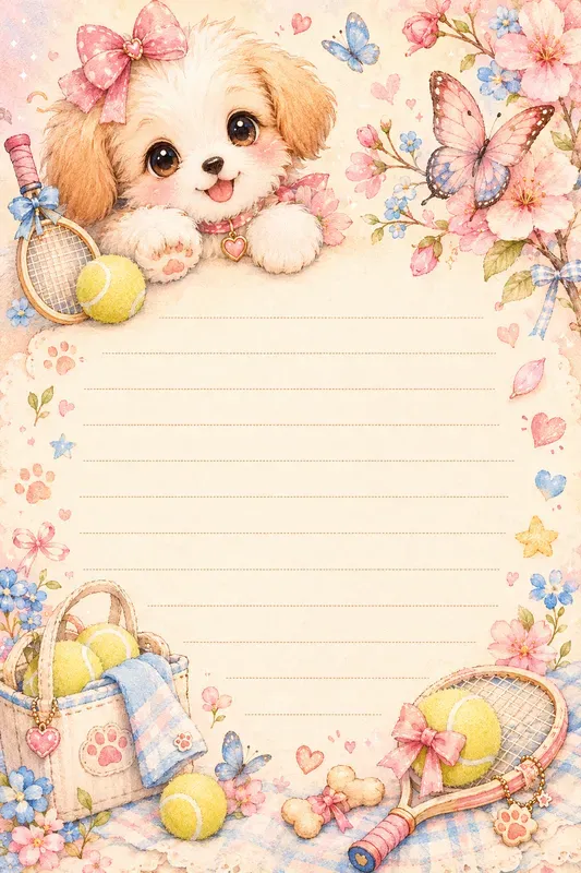 Kawaii Stationery Letterhead Templates