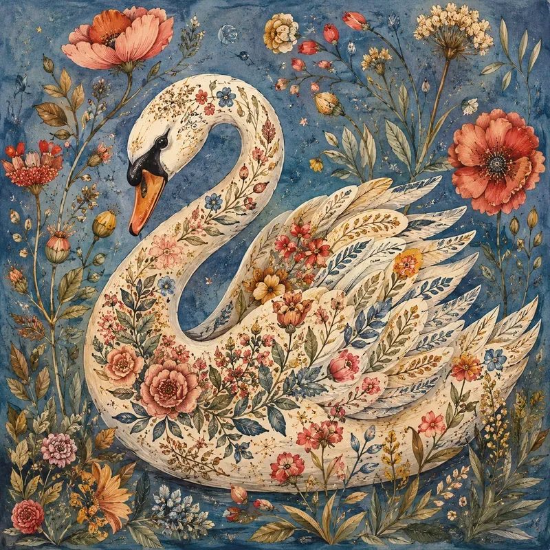 Botanical Folk Art Creatures