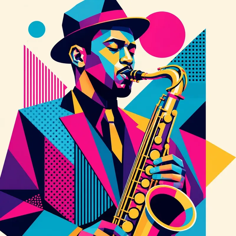 Retro Cubist Pop Art Portraits