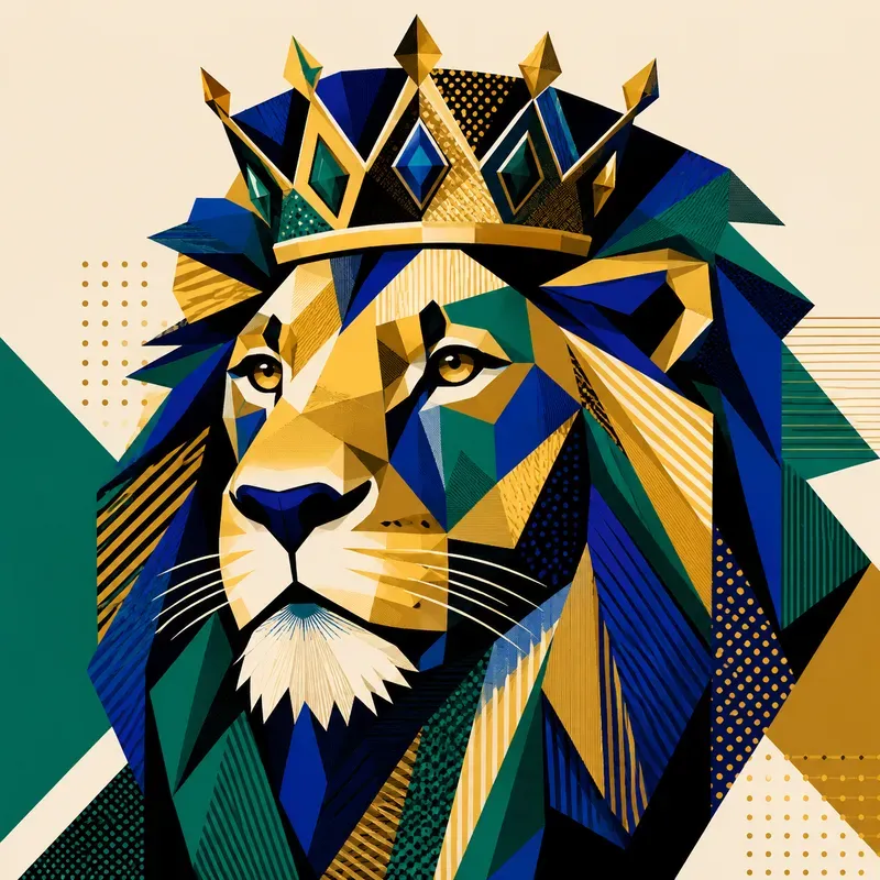 Retro Cubist Pop Art Portraits