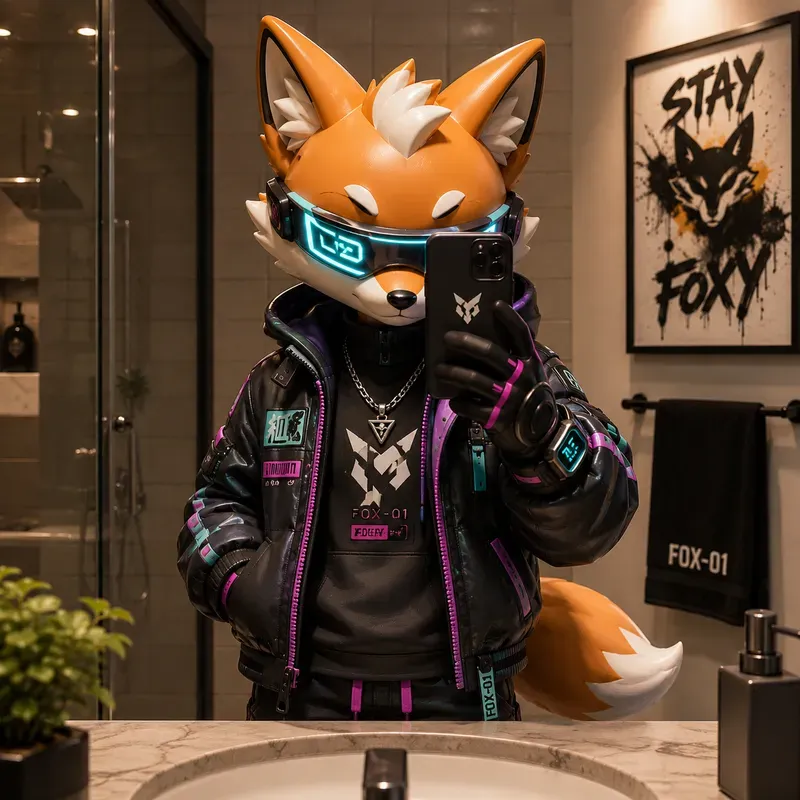 Designer Toy Mirror Selfies