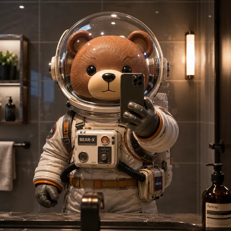 Designer Toy Mirror Selfies