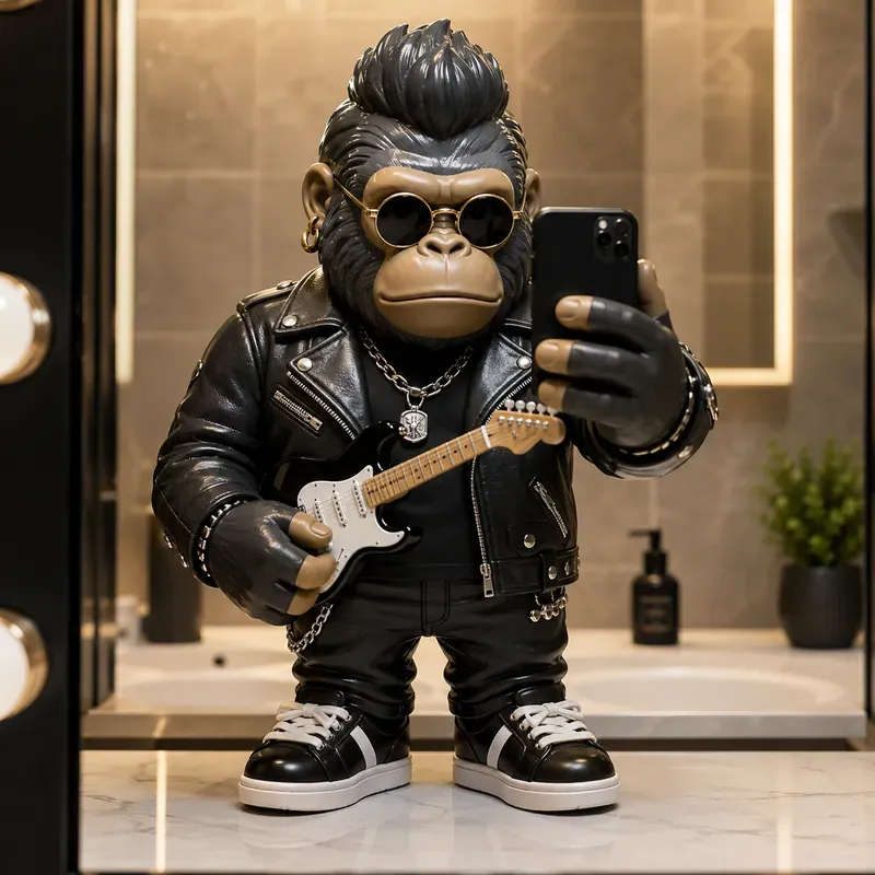 Designer Toy Mirror Selfies