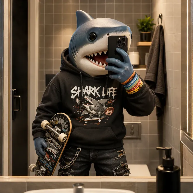 Designer Toy Mirror Selfies