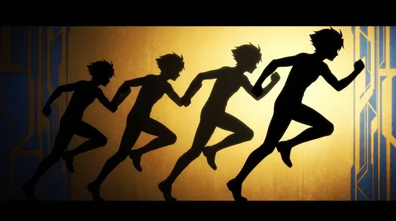 Shadow Cut Wayang Anime Silhouettes