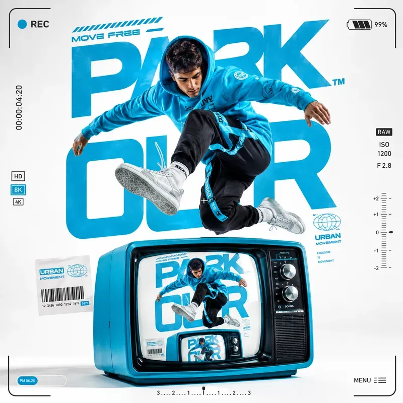 Urban Cyan Posters