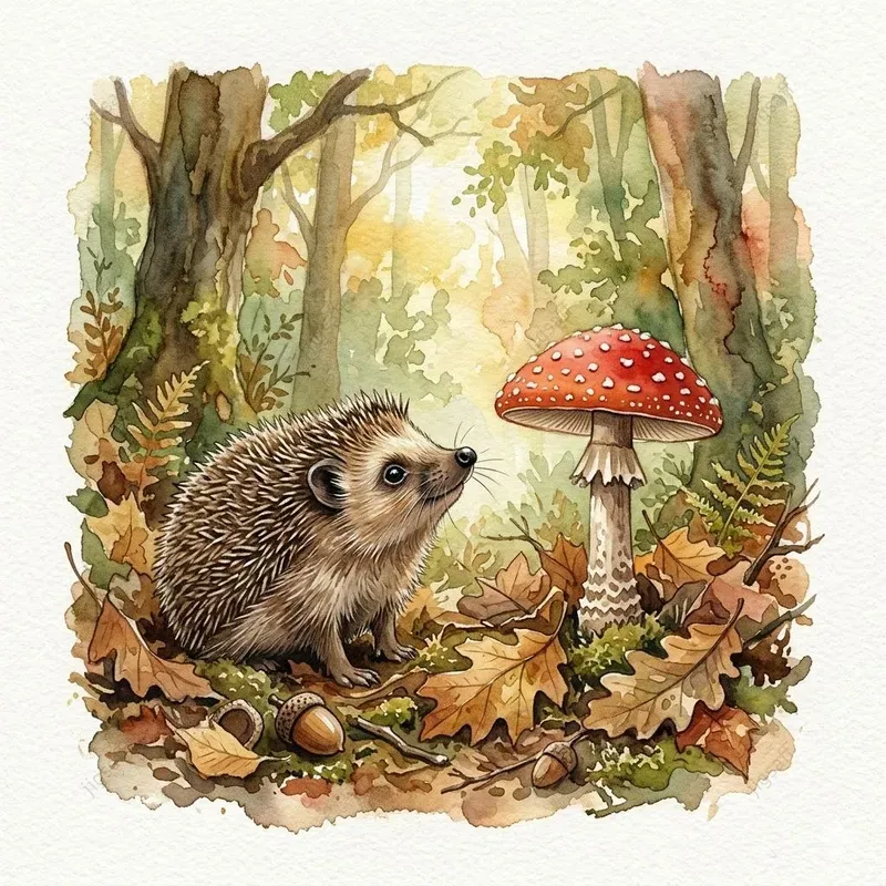 Whimsical Watercolor Woodland Animals