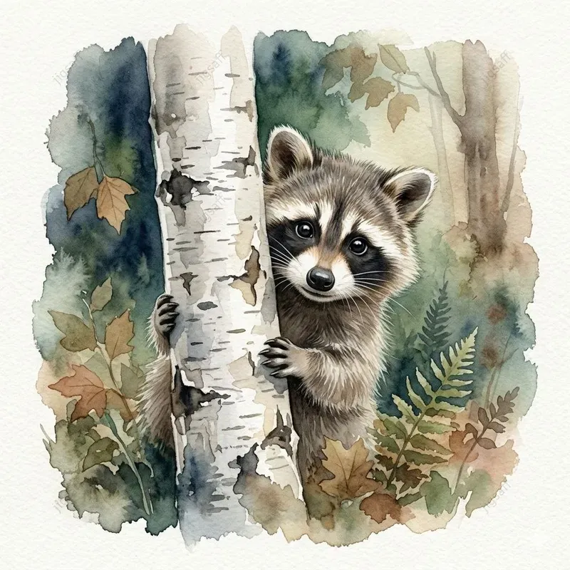 Whimsical Watercolor Woodland Animals