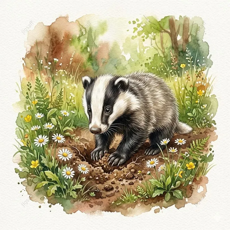 Whimsical Watercolor Woodland Animals