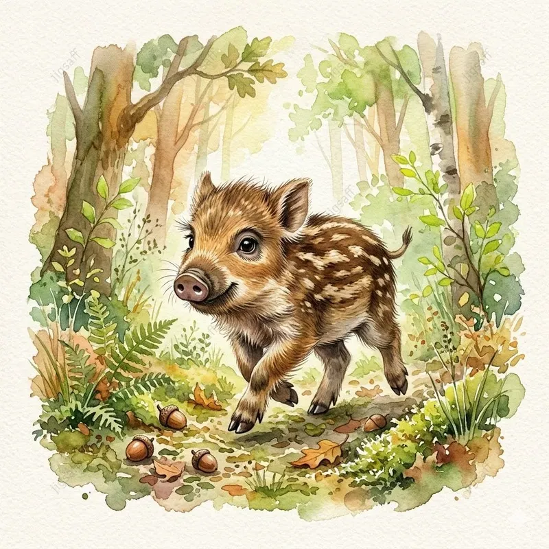 Whimsical Watercolor Woodland Animals