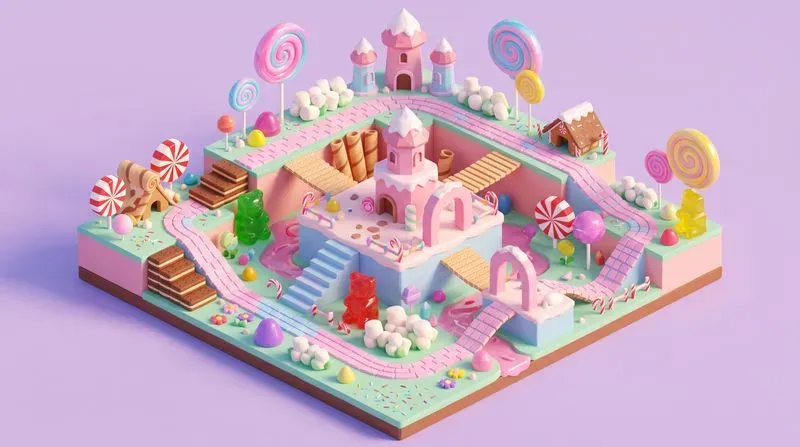 Isometric 3D Game World Assets