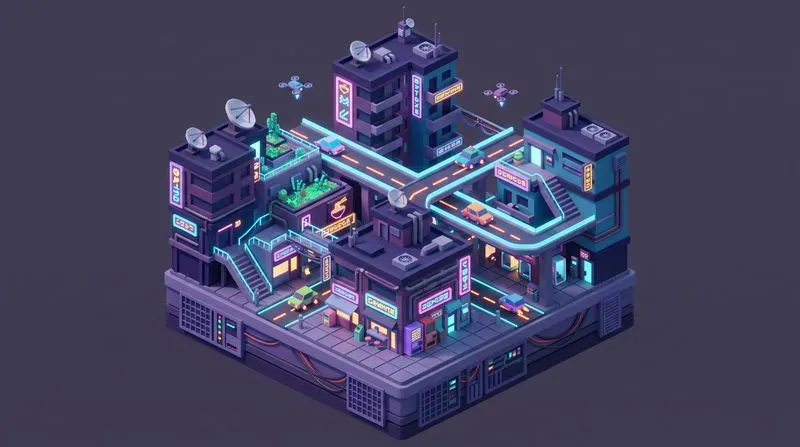Isometric 3D Game World Assets