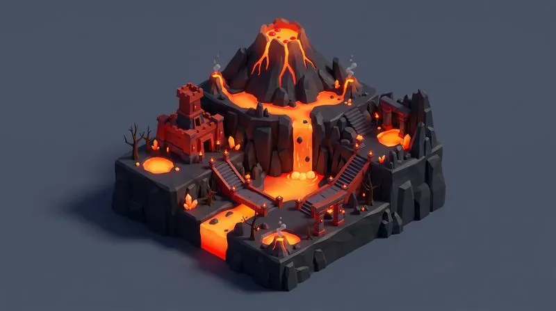 Isometric 3D Game World Assets