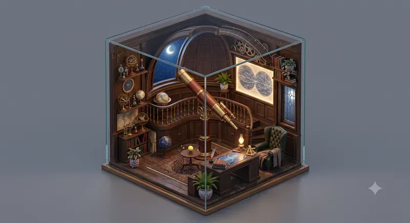 3D Isometric Cozy Room Dioramas