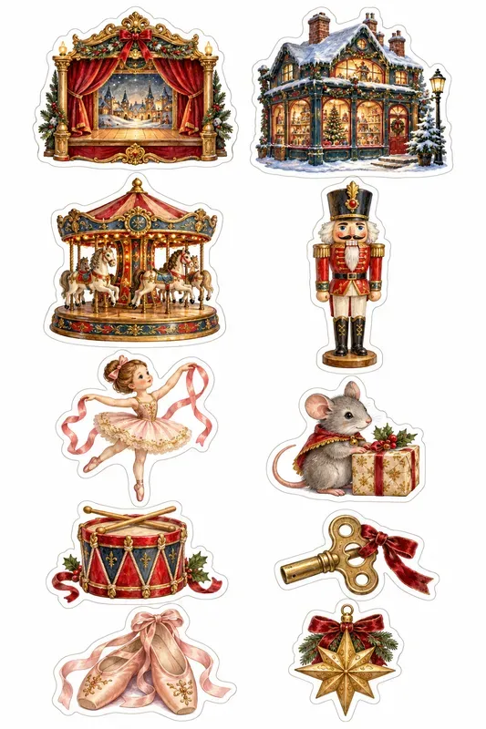 Cozy Christmas Storybook Stickers