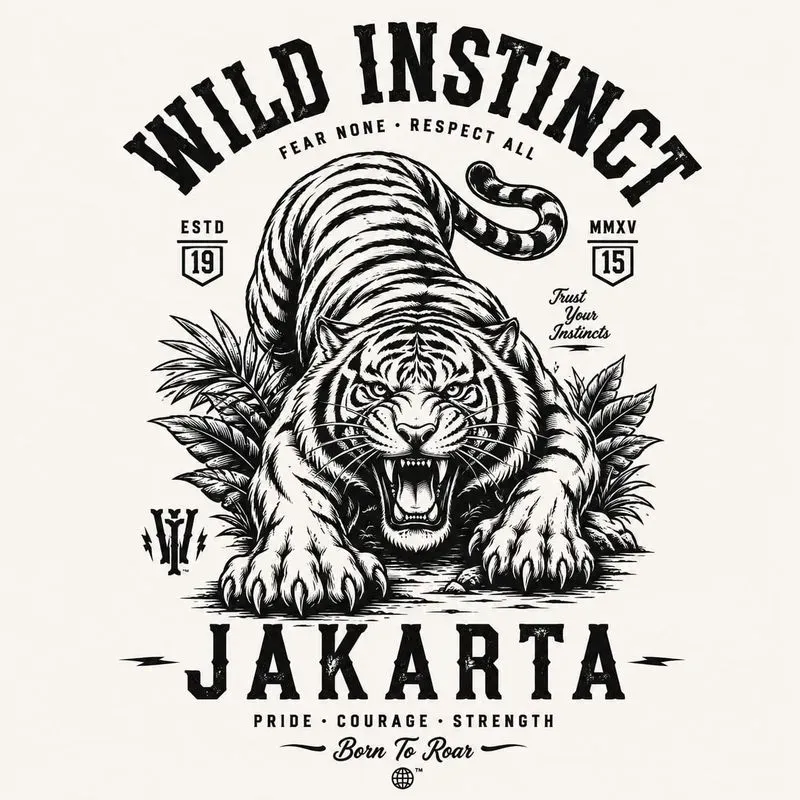Vintage Wild Animal Streetwear