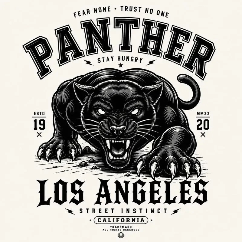 Vintage Wild Animal Streetwear