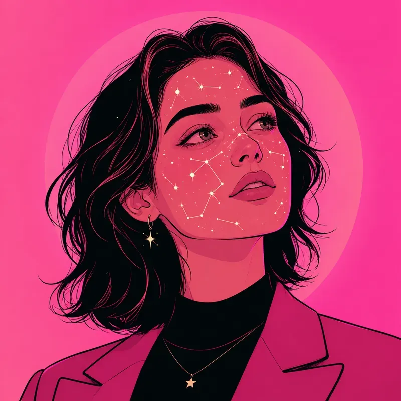 Neon Pop Line Portrait Generator