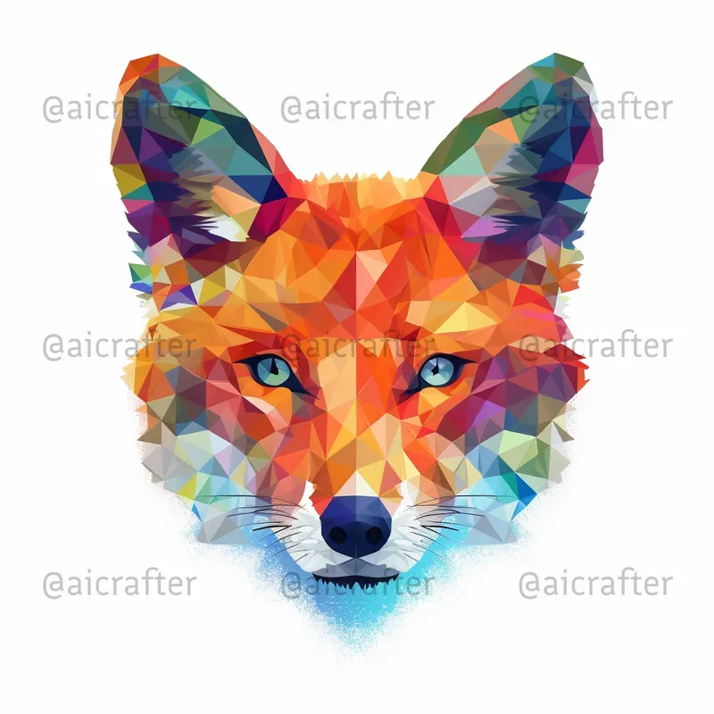 Geometric Rainbow Animal Prints