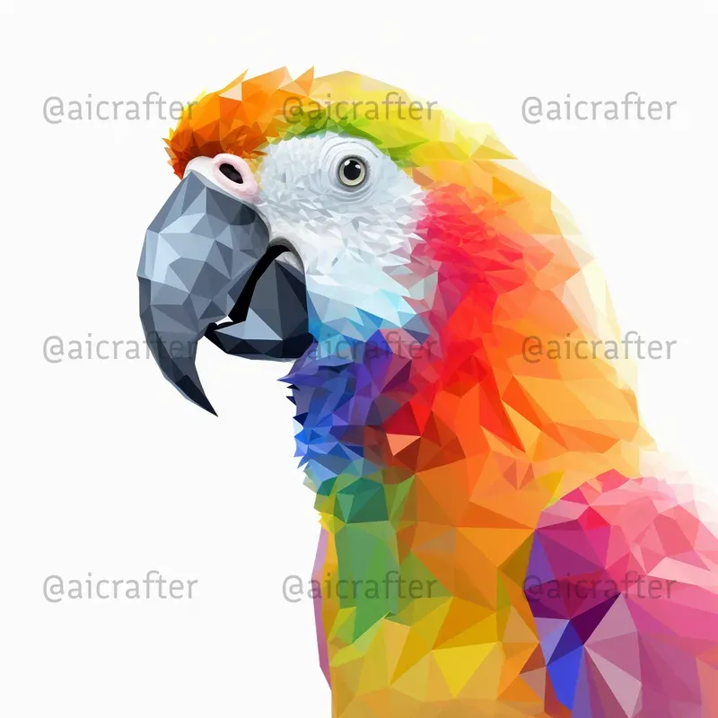 Geometric Rainbow Animal Prints