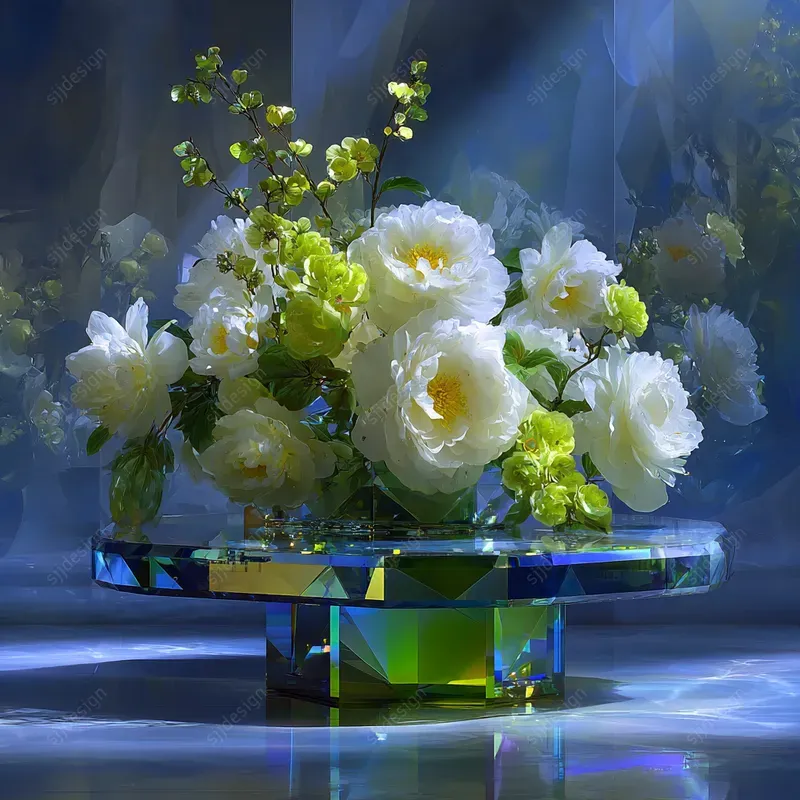 Crystalline Emerald Couture